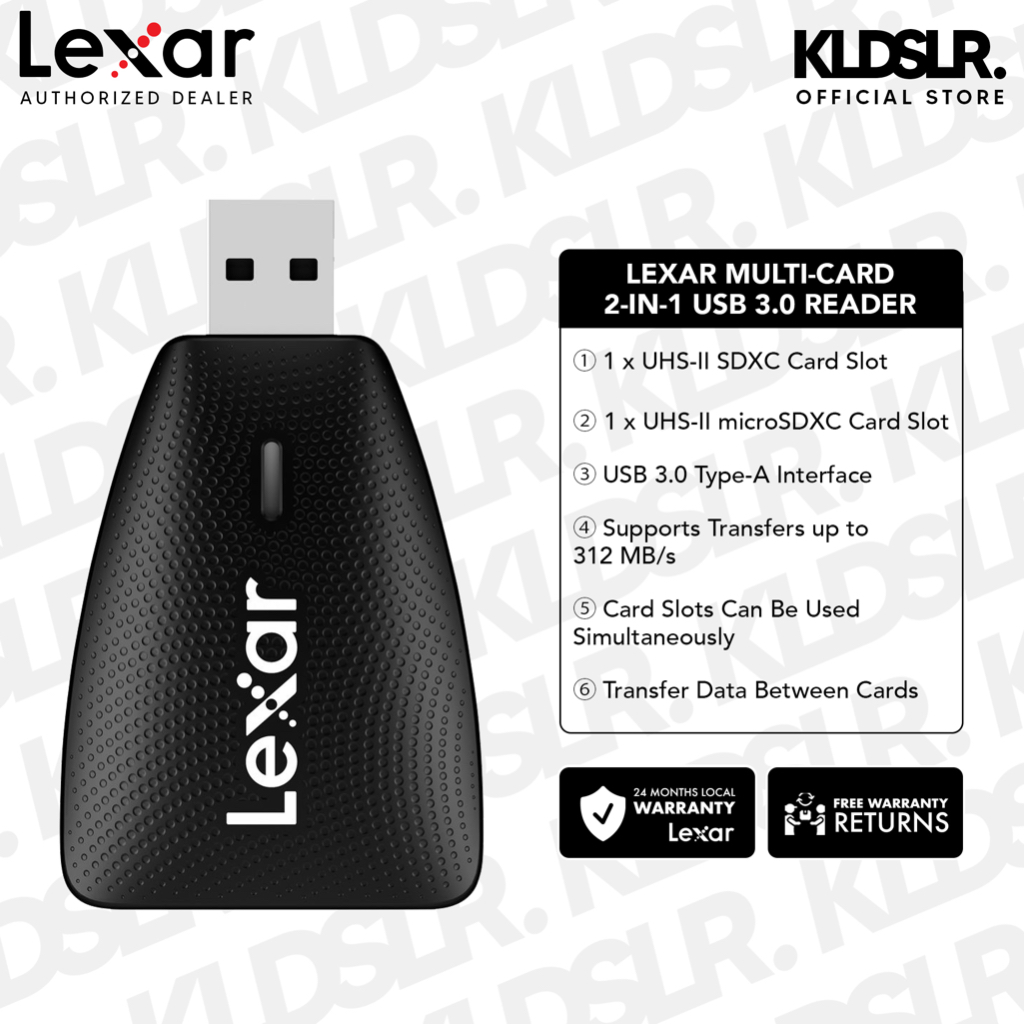 Lexar Multi-Card 2-in-1 USB 3.0 Reader