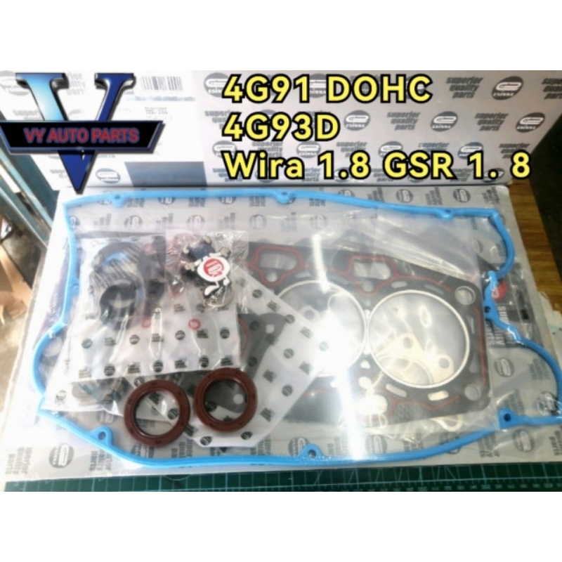 ชุดยกเครื่องด้านบน Wira 1.8 Twin Cam Satria Gti 1.8 DOHC GSR 1.8 DOHC 4G91 4G93D