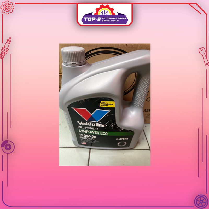 Valvoline SP 0W20 GF-6A น้ํามันเครื่องสังเคราะห์แท้ (4L) 0W-20