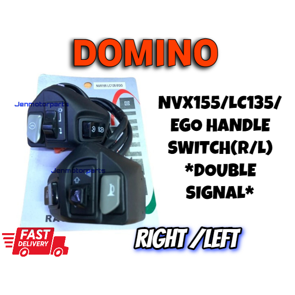 NVX155 LC135 EGO HANDLE SWITCH RIGHT ซ้าย DOUBLE SIGNAL SWITCH NVX AEROX SWITCH DOMINO