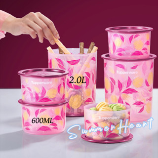 TUPPERWARE Raya 2023 ทัปเปอร์แวร์ Petalz One Touch Topper 600 มล. / กระป๋อง ขนาดเล็ก 2 ลิตร