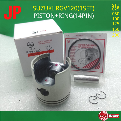 Suzuki RGV120 ( คุณภาพสูง ) ชุดลูกสูบ + แหวน ( 0.25/0.75/150/200 ( GENZ ) ชุดลูกสูบ + แหวน ( 0.25/0.75/150/200 )
