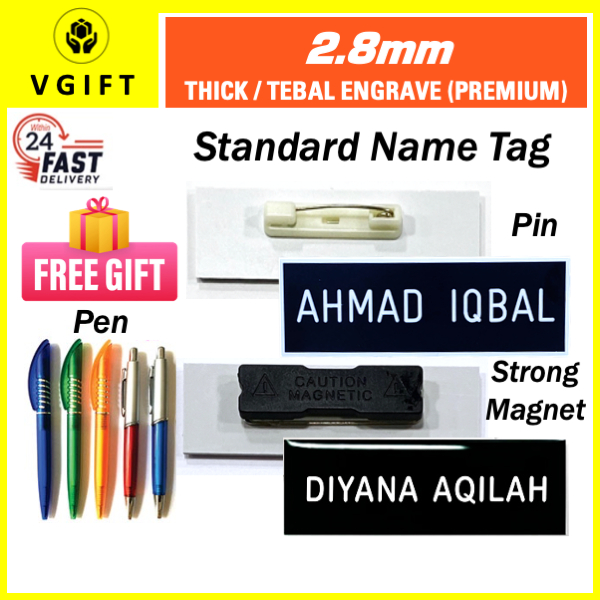 10 Pieces Sublimation Blank Name Tag Sublimation White Badges Pin DIY Blank  