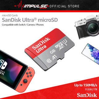 Sandisk Ultra A1 การ์ดหน่วยความจํา microSD การ์ด SD 120MB/S Class 10 - (512GB/1TB)