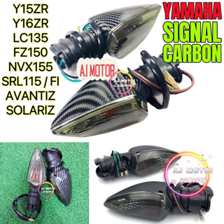 ไฟสัญญาณเตือน คาร์บอนไฟเบอร์ สําหรับ YAMAHA Y16ZR Y15ZR LC135 SRL115-FI FZ150 NVX155 SOLARIZ AVANTIZ LC Y16 Y15 SRL-115