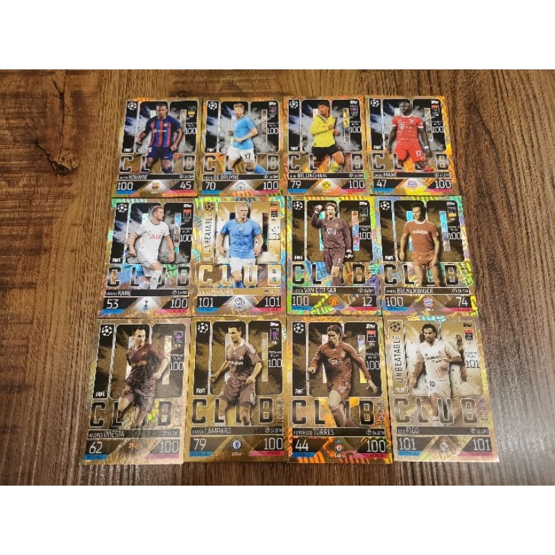 Topps Match Attax Extra UCL 2022/23 การ์ดเงาคลับ 100 ใบ