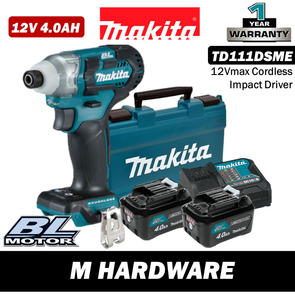 MAKITA TD111DSME / TD111DWAE / TD111DWYE / TD111DZ 12Vmax Cordless Impact Driver
