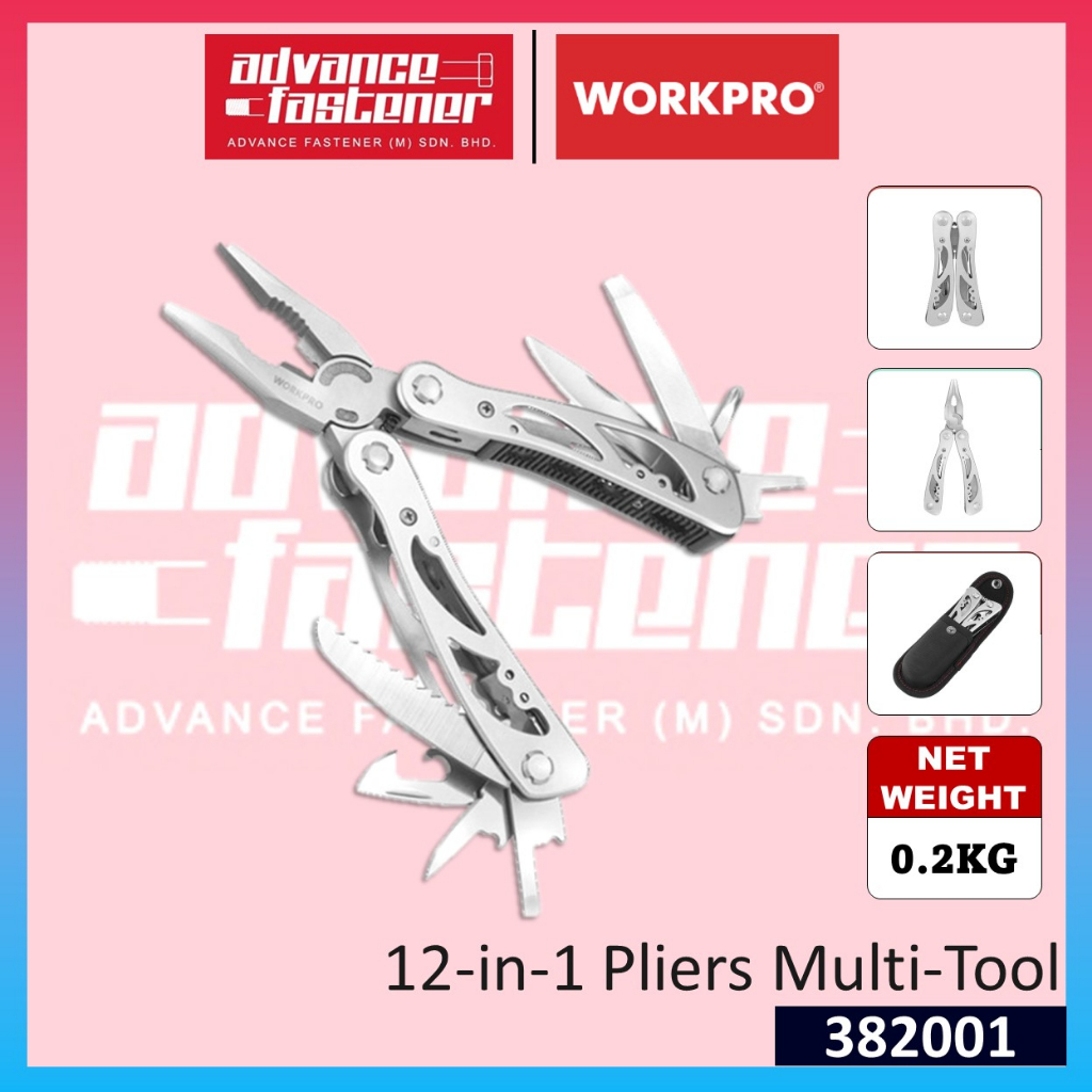 WORKPRO 382001 เครื่องมือหลายคีม 12-in-1