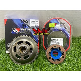 Y15 v1/V2 Y16 R15 MT15 135LC NLK TAIKOM LEO แม่เหล็กสตาร์ทเตอร์ทางเดียว (6 แบริ่ง) สตาร์ทเตอร์เกียร์คอมโบ ทองแดง บูช SW IPOH