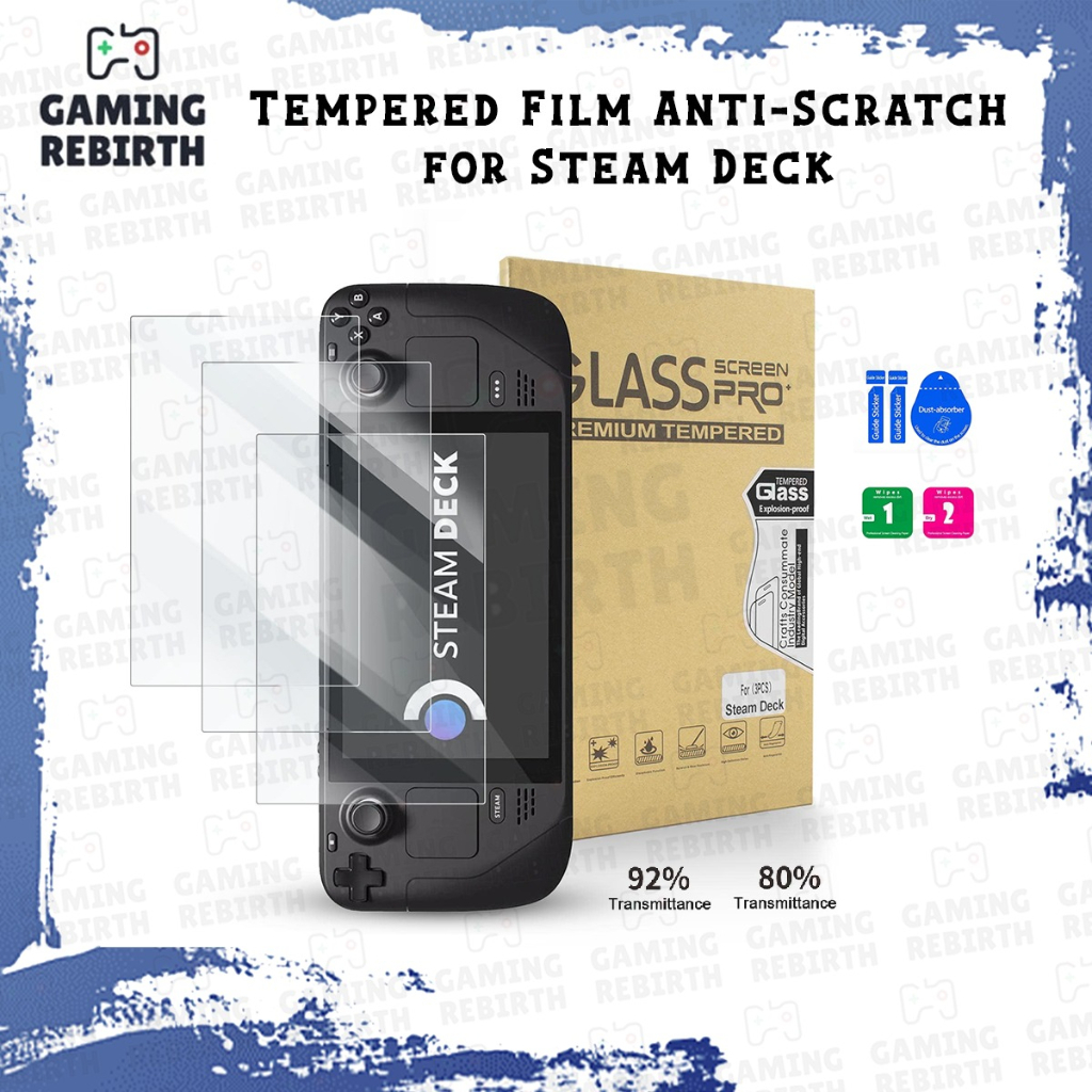 Steam Deck 9H Screen กระจกนิรภัยสําหรับ Steam Deck 2022 กระจกนิรภัยหน้าจอป้องกันสําหรับ Steam Deck