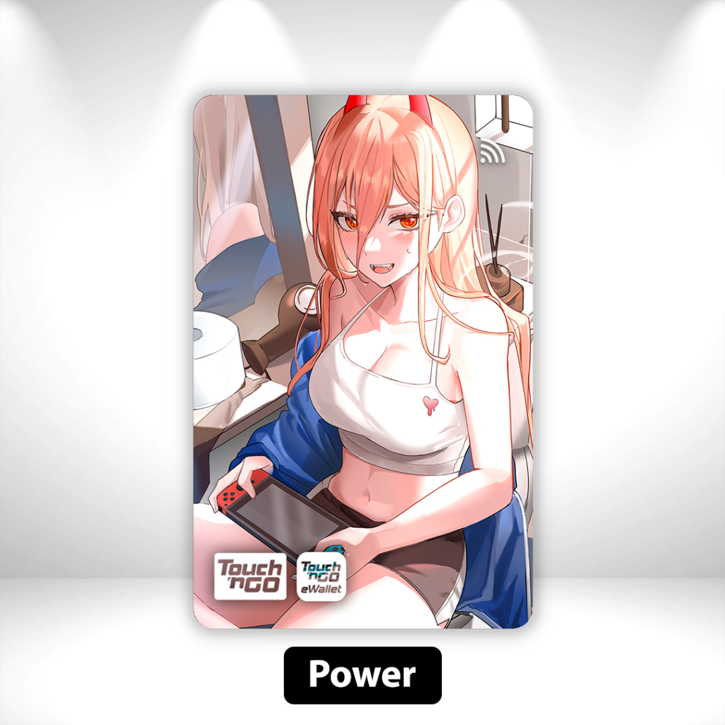 [Chainsaw Man] พลัง - สติ๊กเกอร์ TNG TNG NFC CHIP Card Skincard Chainsaw Man โดย Sticko Touch n Go