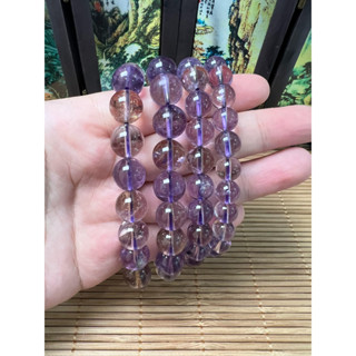 สร้อยข้อมือคริสตัลอเมทินธรรมชาติ