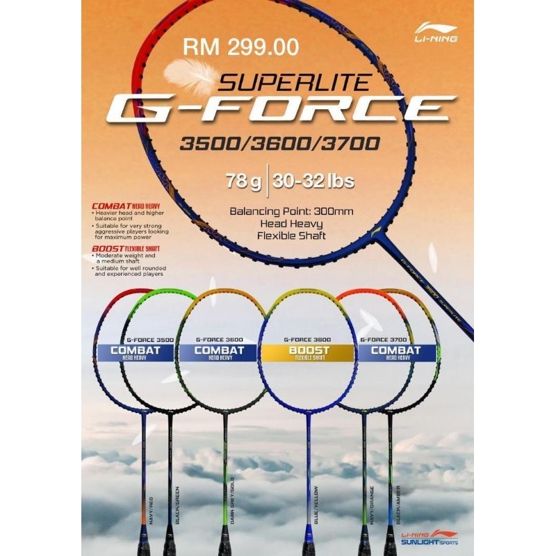 Li Ning G-Force Superlite 3500 / 3600 / 3700 / 3800 / 3900