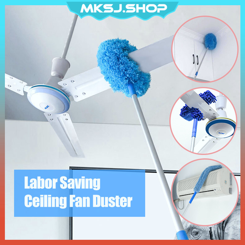 พัดลมเหรียญ Duster พัดลมแปรงทําความสะอาดฝุ่นเครื่องมือทําความสะอาดพัดลมเพดานทําความสะอาดซักผ้าไม้กวาด Heaveng