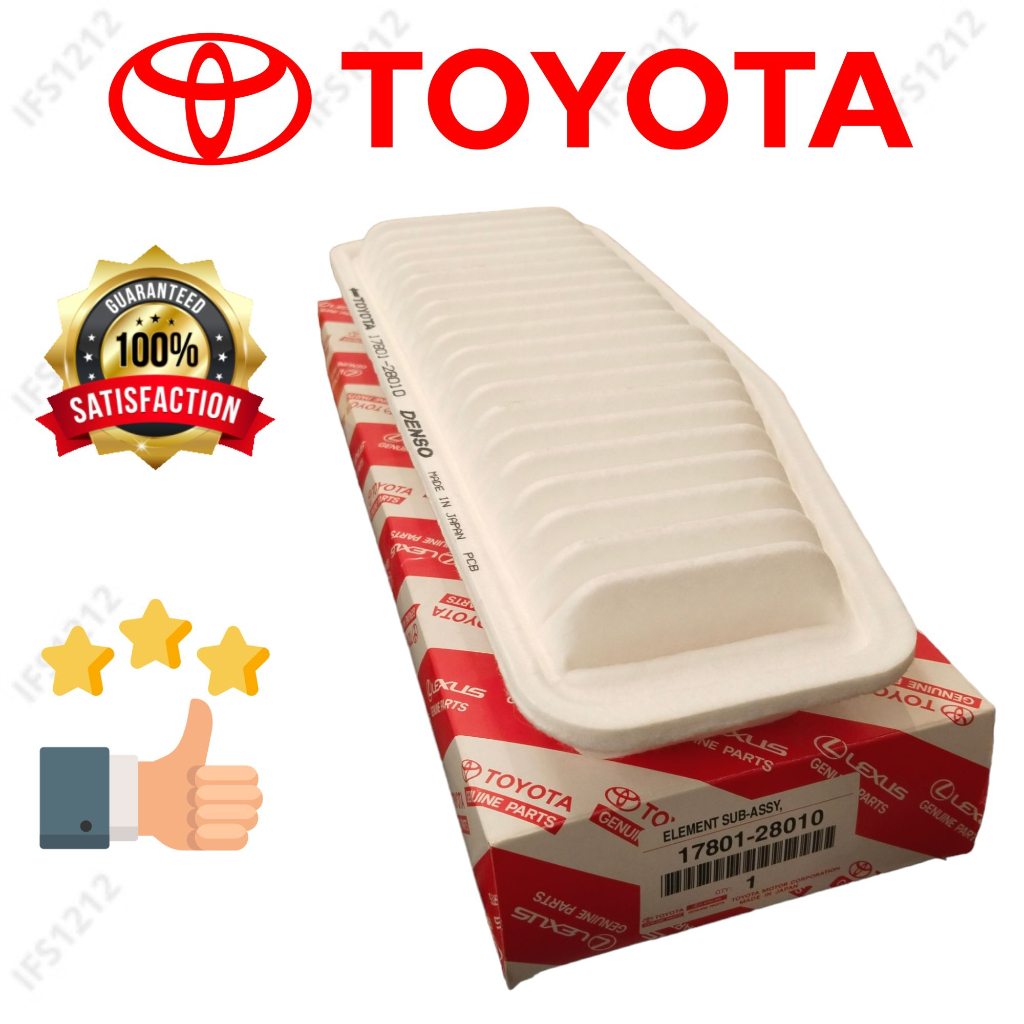 17801-28010 TOYOTA AIR FILTER ESTIMA ALPHARD 2.4 RAV4 2.0 ACR30 ACR40 ANH10 ANH15 ACA20 ACA21 ACA