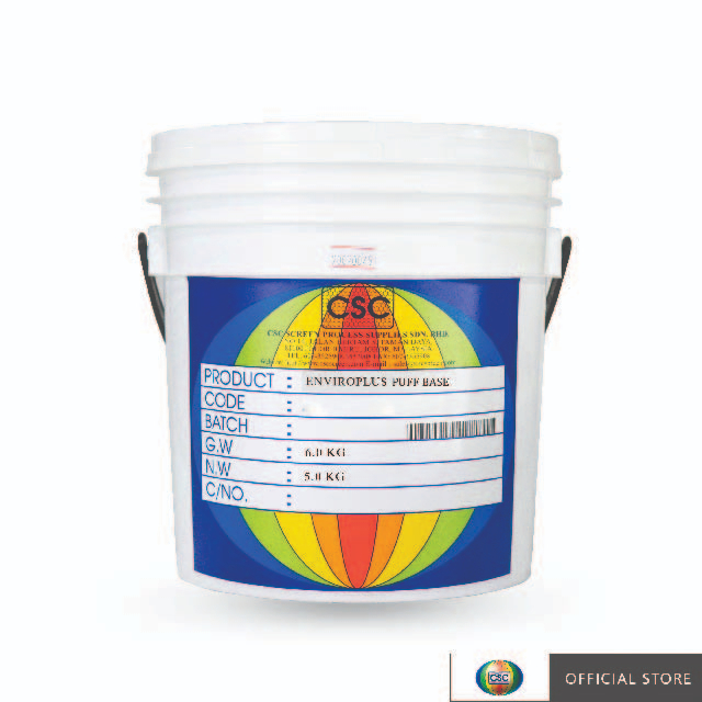 CSC Phathlate Free Plastisol Silkscreen Printing Ink Enviroplus Puff Base (5kg)