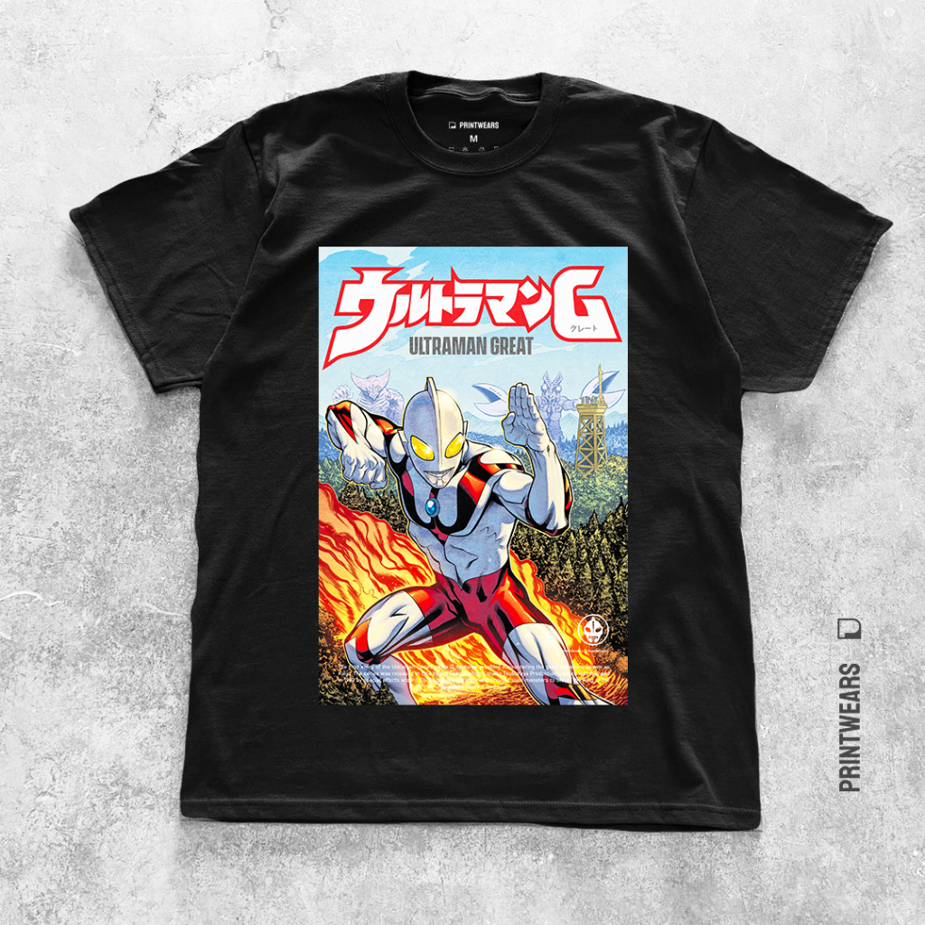 Ultraman Great Giant tshirt อะนิเมะ Ultraman แขนสั้น casual unisex Premium Wear Cotton (XS-3XL)