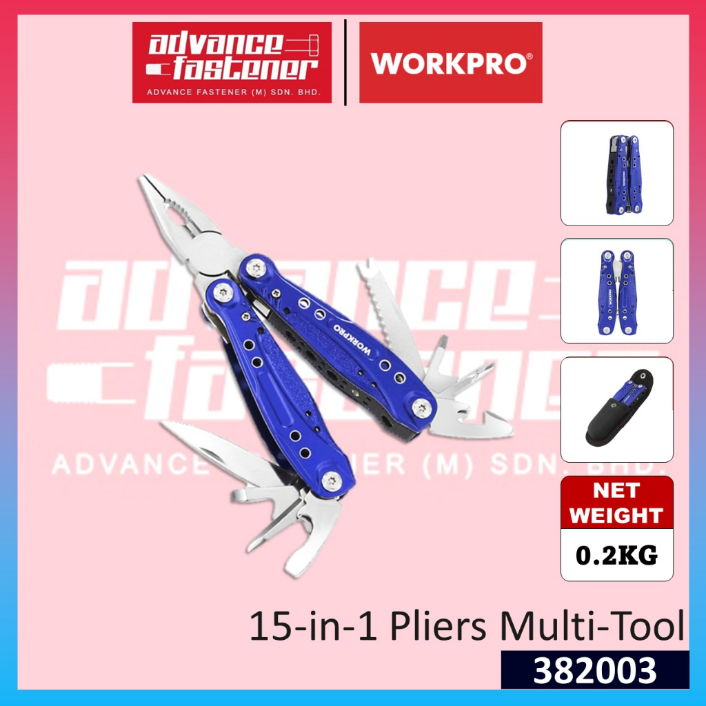 WORKPRO 382003 เครื่องมือหลายคีม 15-in-1