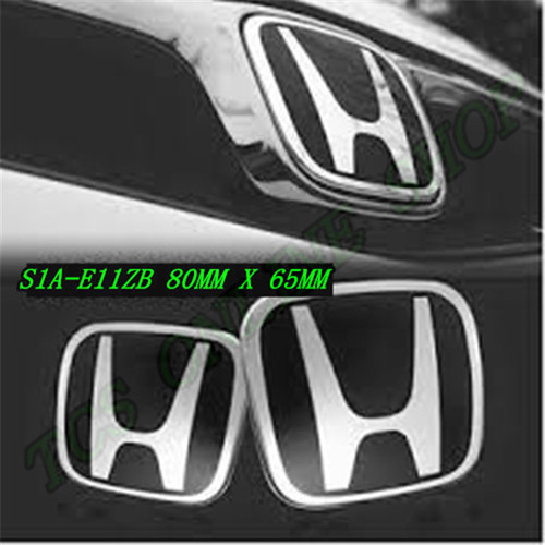 โลโก้ HONDA EMBLEM S1A-E11ZB 80mm x 65mm (โครเมียมสีดํา)