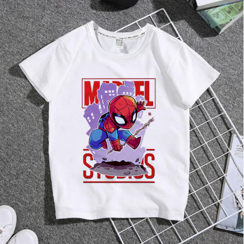 Marvel IronMan Hulk Budak Boys Kids TShirt Cotton Unisex Short Sleeve Local Seller