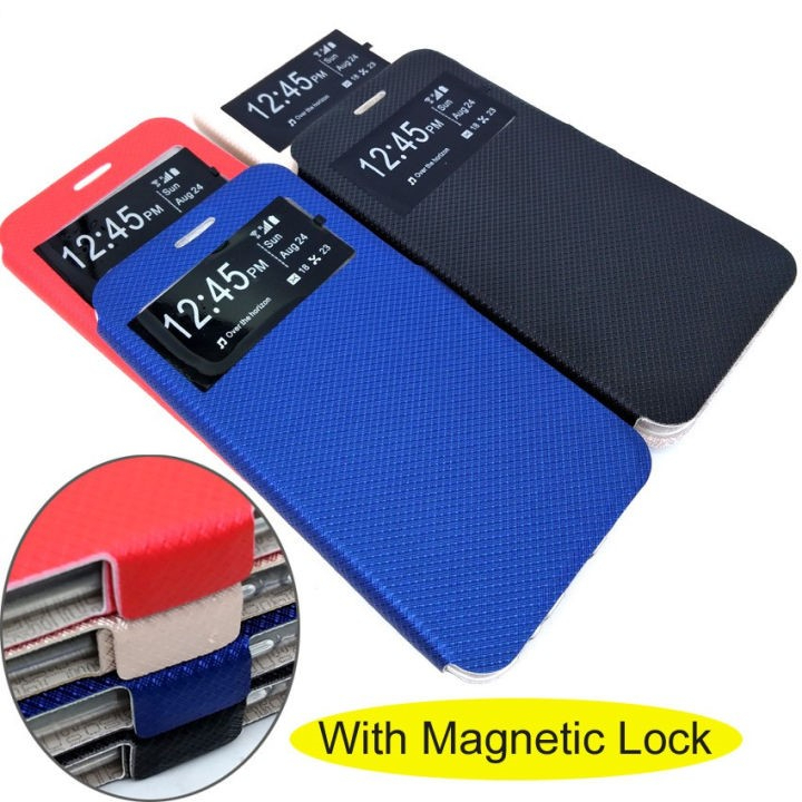 Realme 10Pro+ (5G), 10pro (5G), 10 (4G) , 7i , C33, C30s, C17, X2pro Window View Leather Flip พร้อมเ