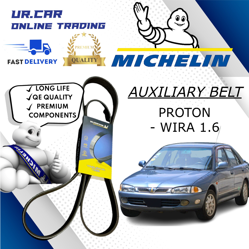 MICHELIN PROTON WIRA 1.6 BELT AIRCOND & POWER STEERING BELT 5PK 1145 / ALTERNATOR BELT 4PK 780