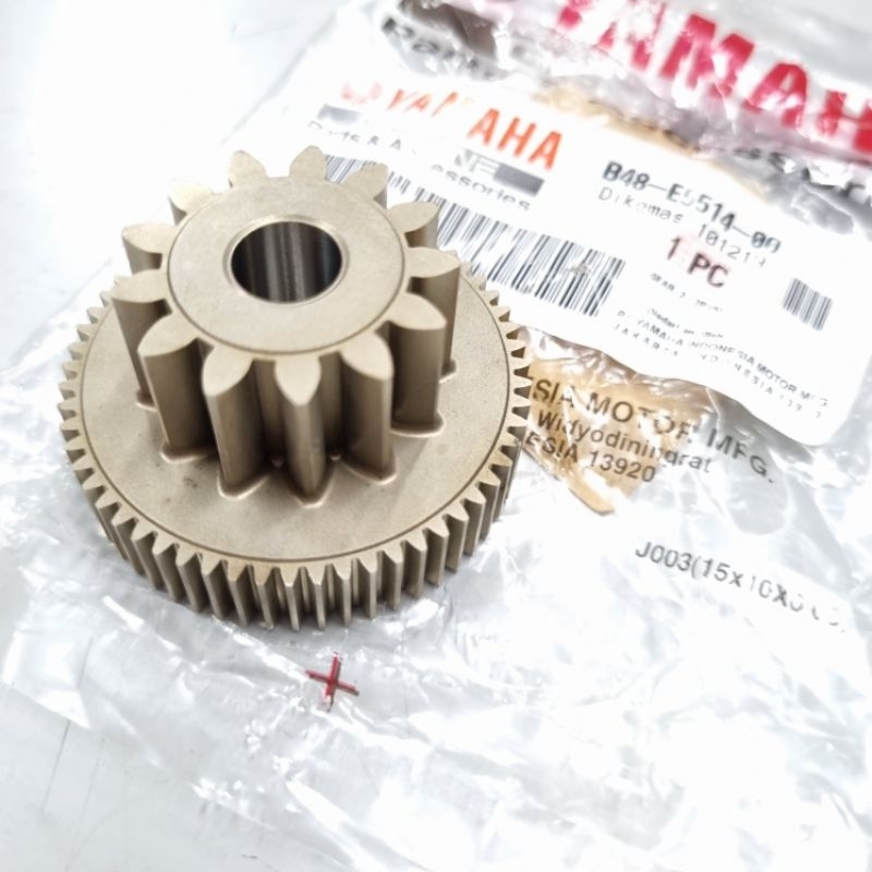 Y15ZR STARTER IDLE GEAR OE YAMAHA B48-E5514-00 ( 2CB3 ) Y15 MOTOR GEAR
