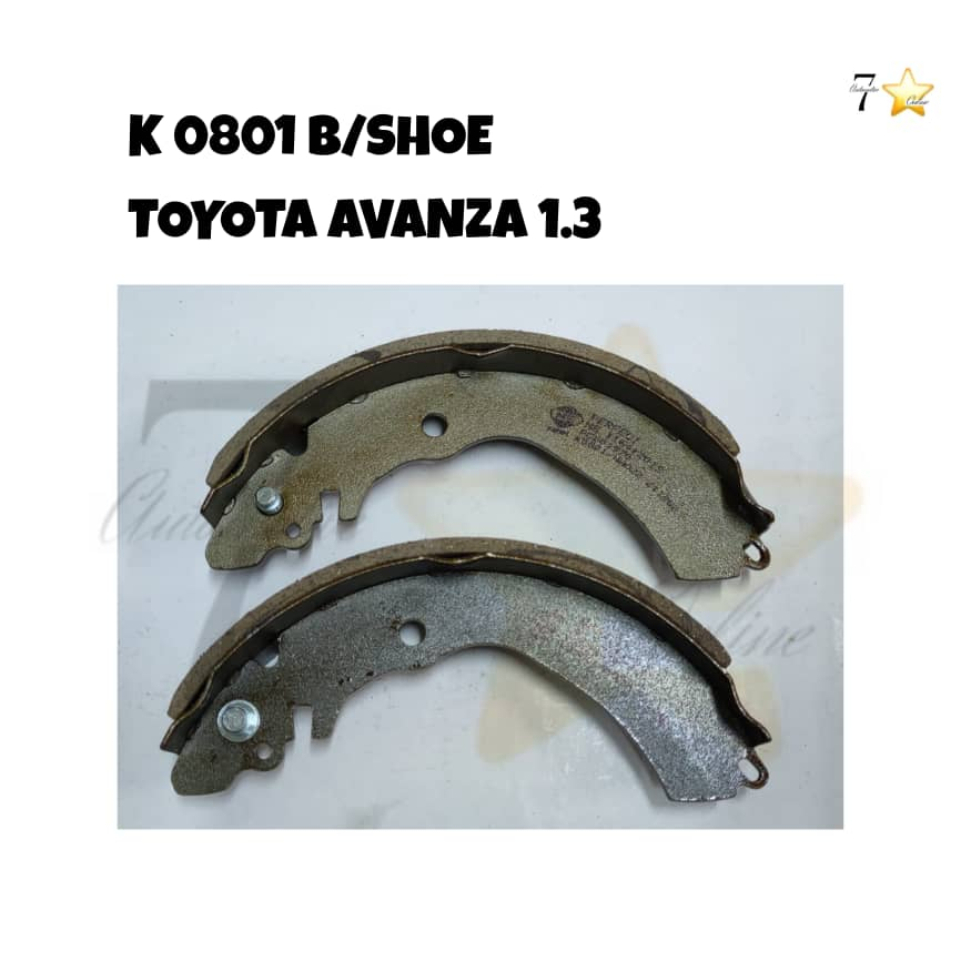 TOYOTA AVANZA 1.3 รองเท้าเบรกหลัง K0801
