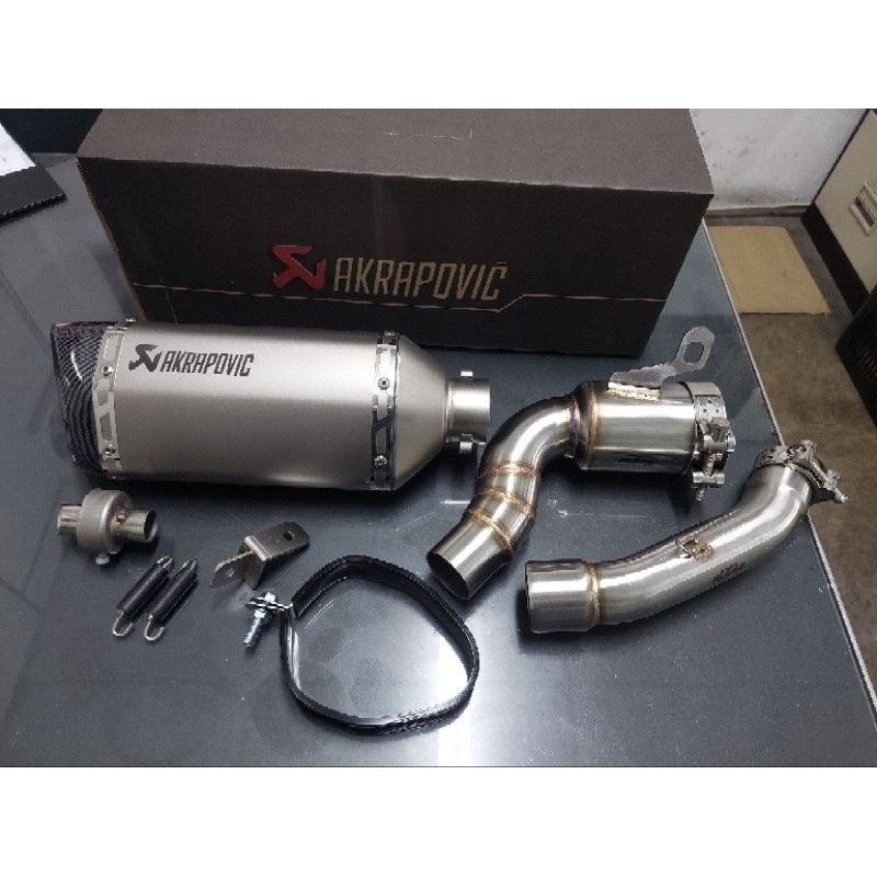 Ktm duke 200/250/390 2021 ขึ้นไปและ rc200/rc390 2021 ขึ้นไป (ktm adventure 390) ระบบไอเสีย akrapovic