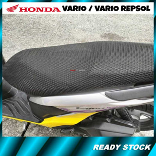 Cm+motor HONDA Vario 160 New Vario 150 Vario 125 ตาข่ายคลุมที่นั่งสกูตเตอร์ 3D Sarung Kusyen Jaring Motosikal