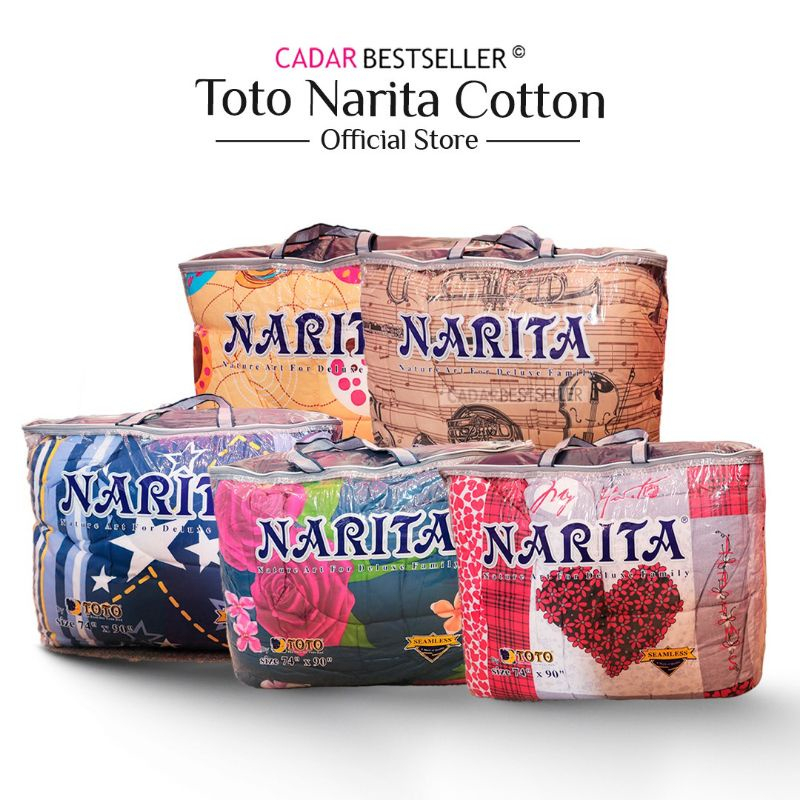 เท่านั้น TOTO NARITA TEBAL KING SIZE COTTON TOTO KING NARITA SIZE 74X90 INCH