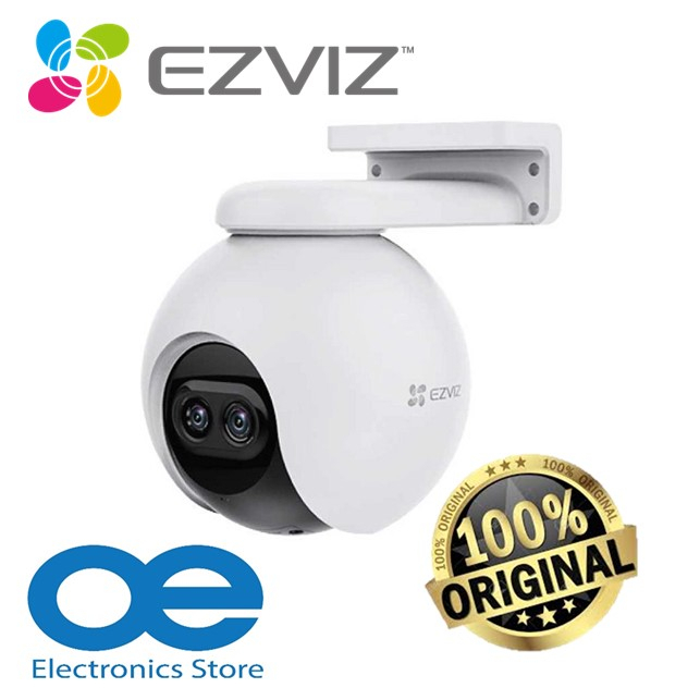 เครือข่าย EZVIZ C8PF 2MP เลนส์คงที่ 2.8 มม. รองรับ 8 Mixed Zoom Two-Way Talk Dual-Lens IR Pan & Tilt
