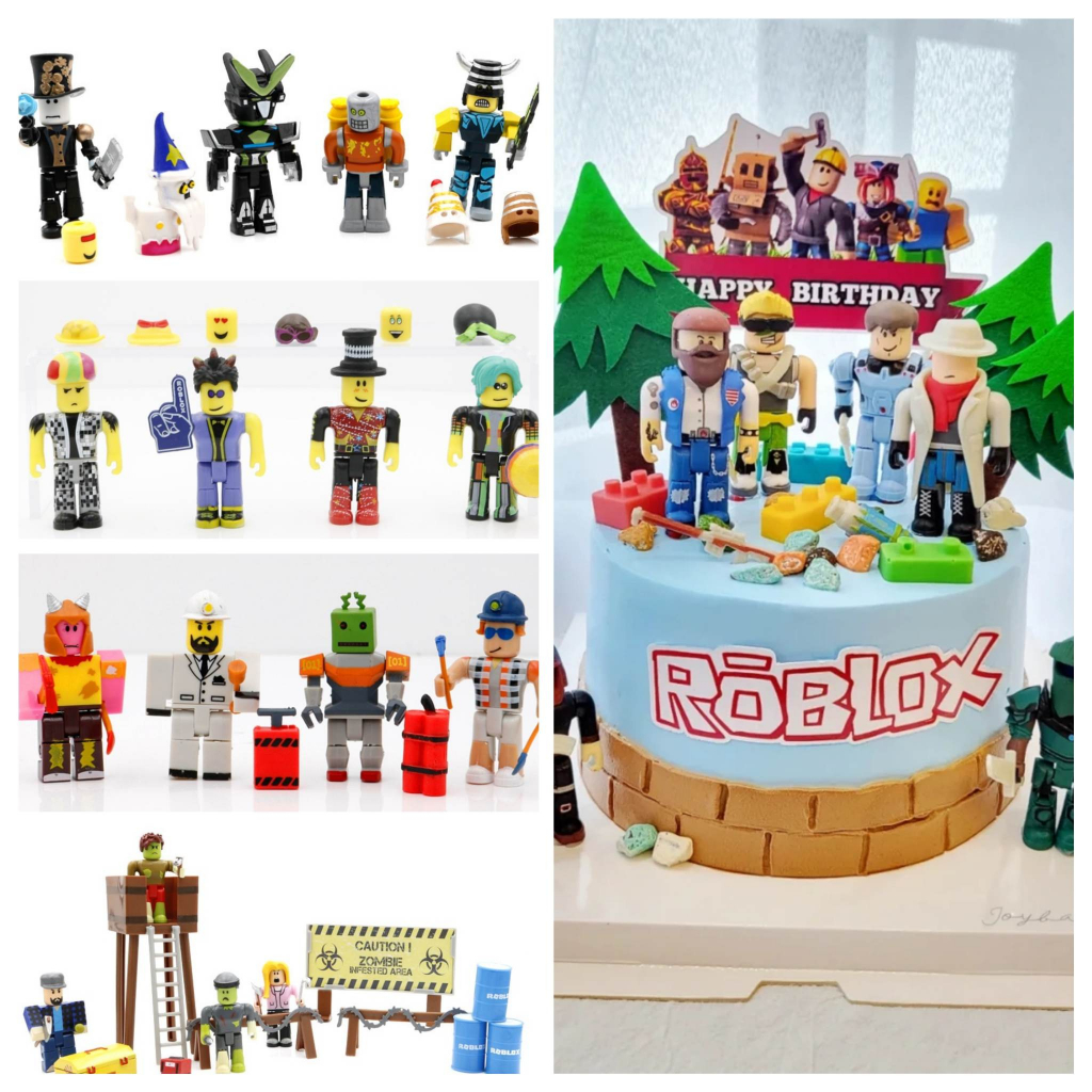 Roblox เค้ก Topper Roblox เค้กตกแต่ง Roblox ของเล่นเค้ก Roblox蛋 ตกแต่งเค้ก