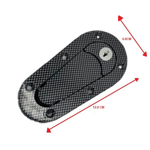 D1 SANKO คาร์บอนไฟเบอร์ LOOK/ คีย์คาร์บอนจริง HOOD LOCK Universal ด้านหน้า BONNET LOCK