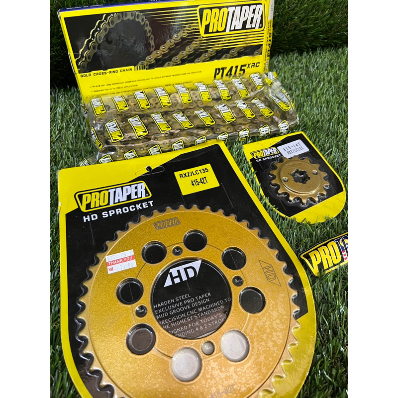 PRORAPER 415 O-RING CHAIN YAMAHA LC135 V1-V8 SPROCKET 415 Protaper HD Sprocket Racing LAGENDA RXZ