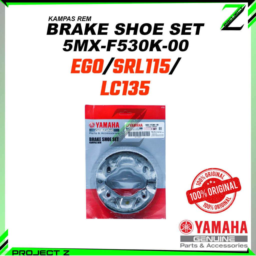 [ JAMIN YAMAHA ] ผ้าเบรก EGO SOLARIZ AVANTIZ รองเท้าเบรกหลังหน้า 2BM-F5805-00 / 5MX-F530K-00