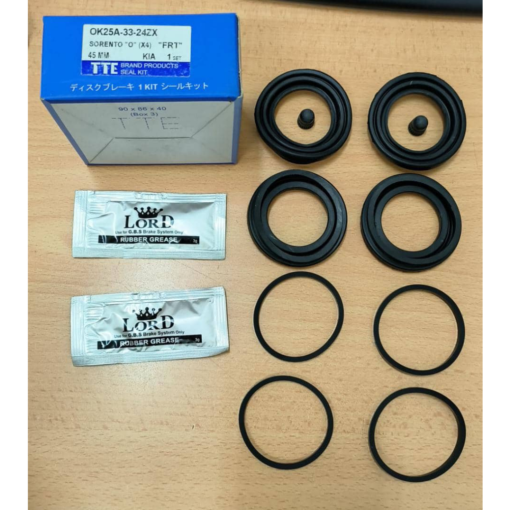 [ TTE ] = KIA SORENTO "O" (X4) [ FRT ] [ ชุดดิสก์เบรก = ชุดคาลิปเปอร์ ] [ 45MM O-RING [ OK25A-33-24Z