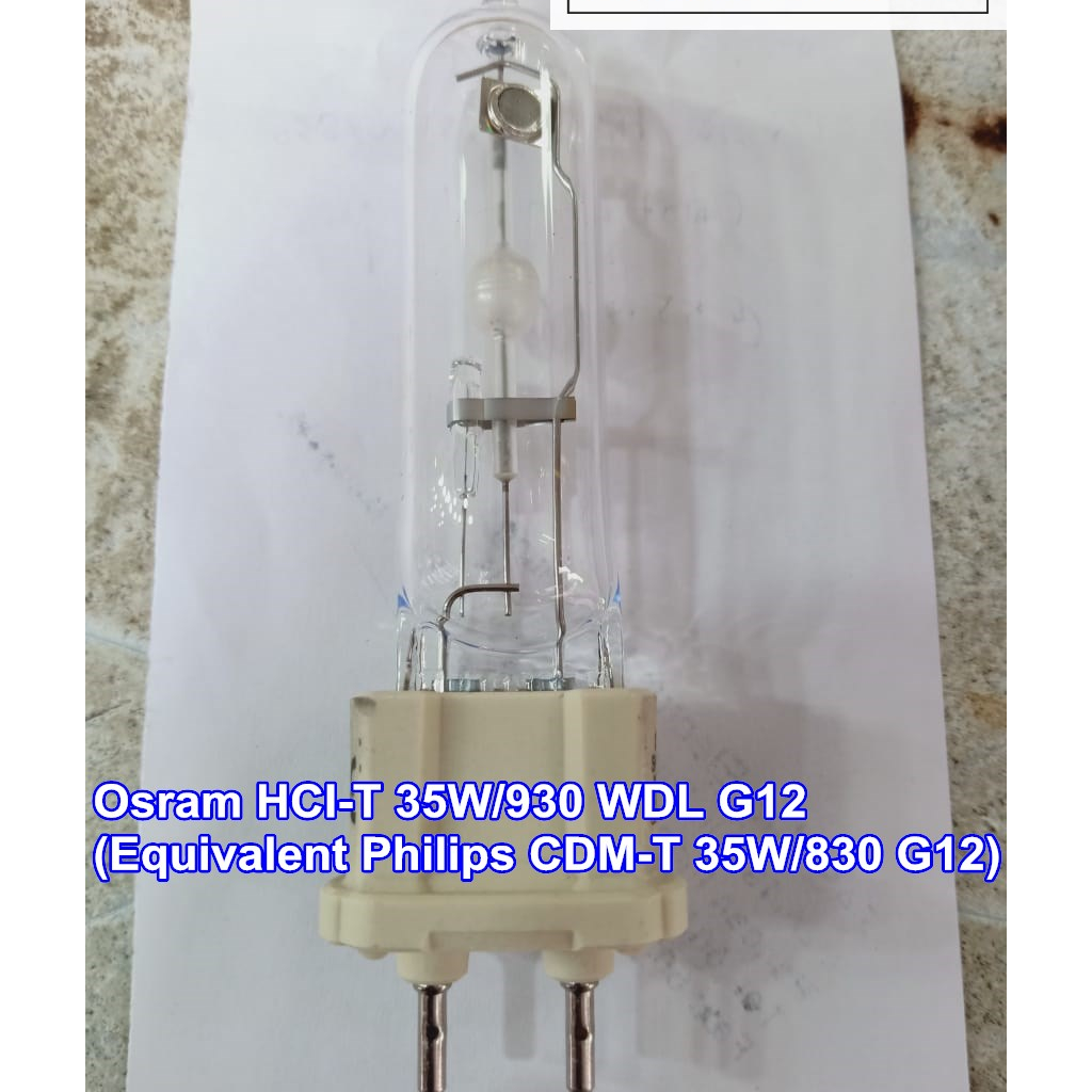 Osram HCI-T 35W/930 WDL G12 (Equivalent Philips CDM-T 35W/830 G12)