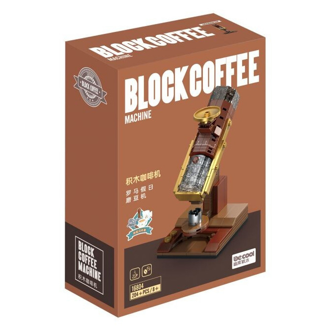 Decool 16804 Creator Expert lock Coffee Machine Series Roman Sunset Combine Crusher Building Block