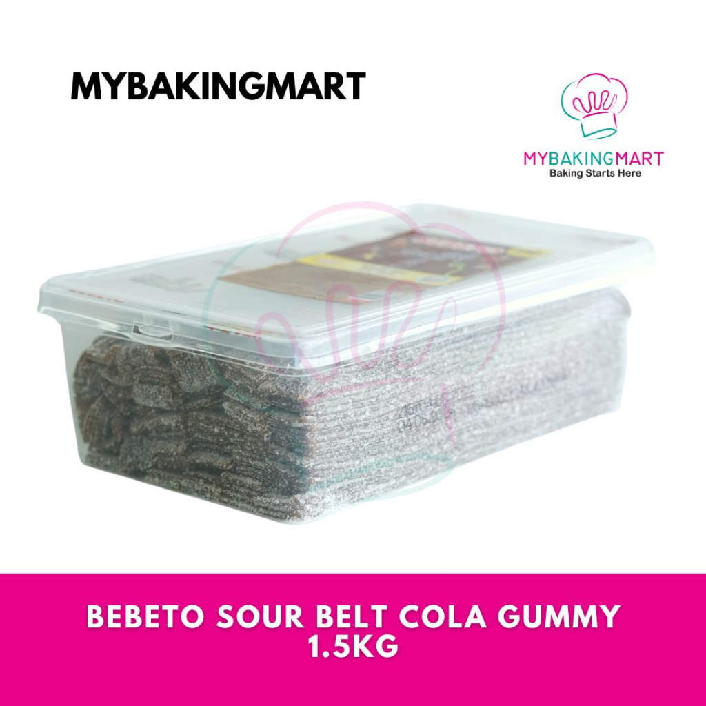 มายบากิงมาร์ท | Bebeto Cola Sour Belt Candy Gummy 1.5กก