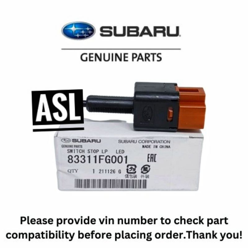 83311FG001 สวิตช์ไฟเบรค Subaru BRZ Impreza WRX STI Toyota GT86