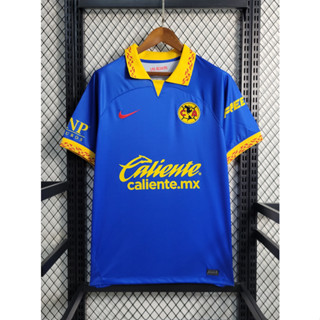 เสื้อกีฬาแขนสั้น ลายทีม Club America 23 24 ชุดเยือน สําหรับผู้ชาย*