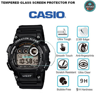 ฟิล์มกระจกนิรภัยกันรอยหน้าจอนาฬิกาข้อมือ Casio W-735H-1A 9H W735H W735 W735H1AV