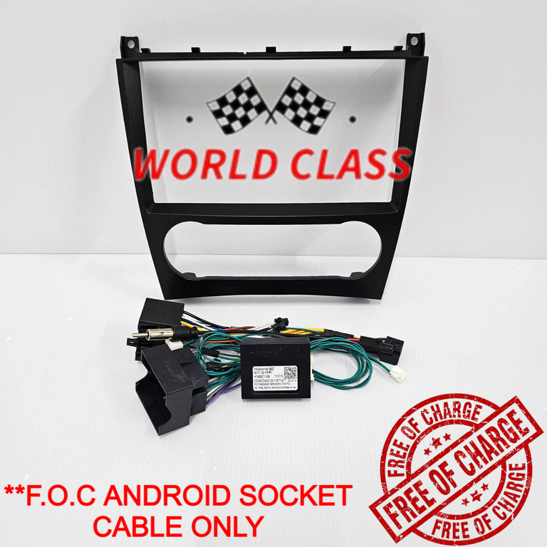 MERCEDES BENZ CLK (W209) 2005-2009 9" ANDROID CASING (ฟรีสาย PNP&CANBUS)