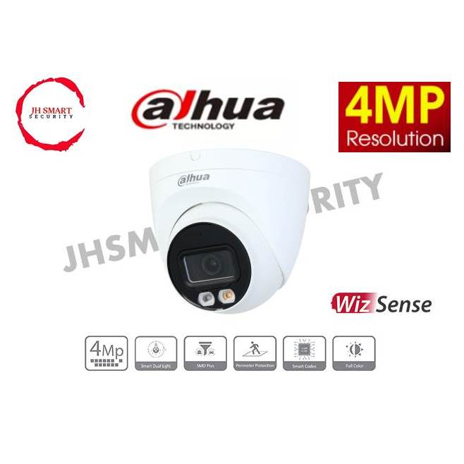 DAHUA IPC-HDW2449T-S-IL 4MP Smart Dual Light Fixed-focal Eyeball WizSense Network Camera