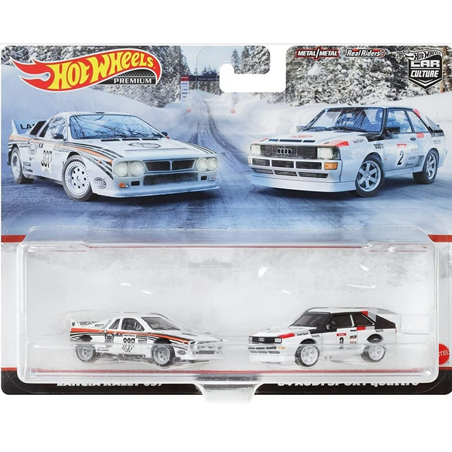 Hot Wheels 2022 Premium Car Culture แพ็คคู่ Lancia Rally 037 VS 84 Audi Sport Quattro