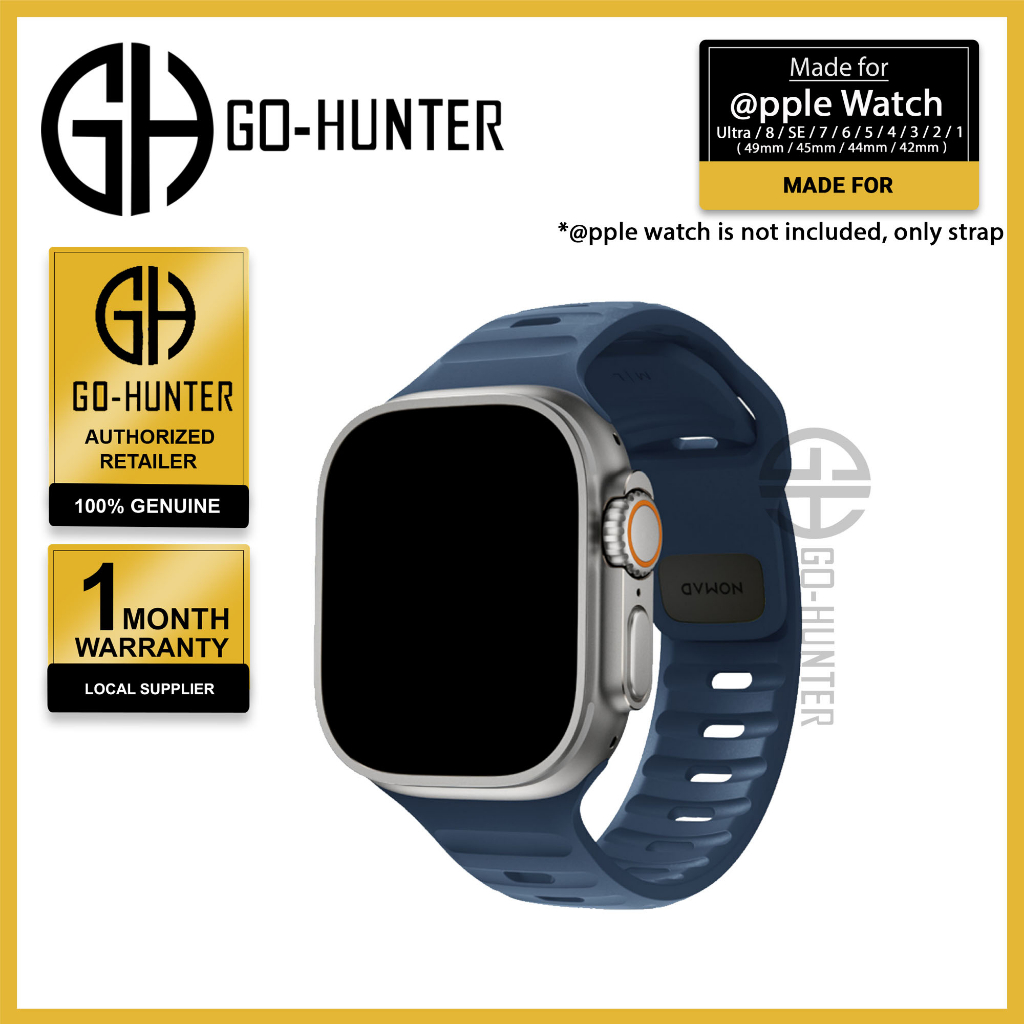 Nomad Sport Band สําหรับ @pple Watch Ultra 49mm / 45mm / 44mm / 42mm - Atlantic Blue Limited Edition