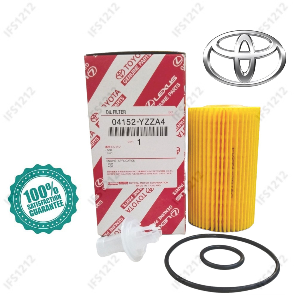 04152-YZZA4 กรองน้ํามันเครื่องTOYOTA A4 LAND CRUISER LEXUS LX450 LX460 LX570 URJ202 VDJ201 1URFE 3UR