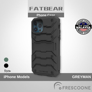 Fatbear GREYMAN เคสโทรศัพท์มือถือ กันลื่น กันกระแทก ลายหมี สําหรับ iPhone 13 13 Pro Max 12 Pro Max 11 11 Pro