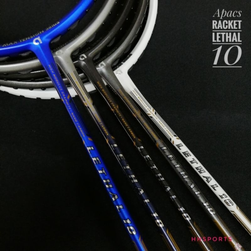 APACS Badminton Racket LETHAL 10 ( MAX TENSION 38LBS )